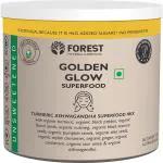 Forest Organic Golden Glow (30 Servings) Turmeric Latte Mix | A Healthy Blend of Immunity, Gut Health, Skin Beauty | Ashwagandha for Immunity & Stress Relief | Saffron Turmeric Milk | 150g