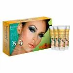 Aryanveda Papaya Plump Facial Spa Kit With 3X Benefits- Youthful Appearance | Exfoliates & Smooth | Hair Growth Protection For All Skin Type, 55gm