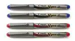 Pilot V Pen Fountain | Tip Size - 0.5MM | Stainless Steel Nib for Free Flow Writing | Ink Colour - 2 Blue and 2 Red | Pack of 4