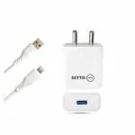 Ditto Hub 2 A LIGHTNING Mobile Charger with Detachable Cable (White Colour 2 AMP Lightning Charger for I-Phone, Cable Included)