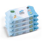 Mother Sparsh 98% Water Based Wipes, 60 Pcs Per Pack | Mildly Scented I Pack of 4