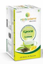 Roots and Stems Natural No Preservatives Probiotic Green Lemon Tea Extracts, 60 g