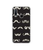 Casotec Mustache DesignPrinted Silicon Soft TPU Back Case Cover for Lenovo K10 Plus