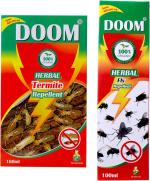 Doom Lemon grass Oil and Peppermint Oil and Neem Oil Termite And Fly Killer Spray 200 ml (Pack of 2)