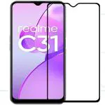 SM Styles Edge To Edge Tempered Glass for Realme C31 (Pack of 1)
