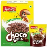 Kwality Choco Balls 375g Box & Choco Flakes 125g Pouch