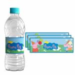 Festiko 40 Pieces Peppa Pig Theme Water Bottle Labels ,Water Bottle Stickers, Peppa Pig Bottle Wrappers