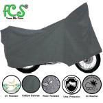 FCS Heavy Duty All Weather, Water, Sunlight, UV Resistant Protective Bike Body Cover for Bullet 350 BS6 | Material- Cotton Canvas Tarpaulin | Colour - Army Sea Green