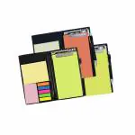 COI Memo neon/Lemon Green and Rust Note pad Organiser/memo Notebook Holder Booklet Block Notes for Making Check List for Office and Gifting Purpose with Tear Off Sheets with Free Pen (Set of 3)
