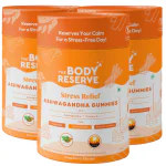 The Body Reserve Stress Relief Ashwagandha Gummies with Natural, Pure Potent Ashwagandha & Vitamin D | Vegan, Gluten-Free, Non-GMO, | Boost Performance, Promote Endurance, Muscle Building, Improve Immunity & Strength,30 Gummies (Pack of 3)