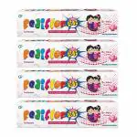 Pediflor Bubble Gum Toothpaste (Pack of 4)
