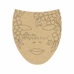 PAPERICIOUS 4mm thick Pre Marked MDF Abstract Mask(30cm)