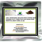 MGBN Gelatin With Coffee Seed Powder 2 In 1 Uses For Face Mask, Hair Removal Skin Care 25 gm