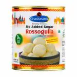GHASITARAM'S , Stevia Based Diet Sugarfree Rossogulla Tin, Soft & Delicious Traditional Indian Sweets for Gifting Occasions Rakhi Diwali Holi, Mithai(1KG)