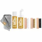 Herbal Home Shoe Care Natural Solution Sfoam Cleaner 100 ml And Deodrizer With Disinfectant Spray 100 ml And Soft Brush,Hard Brush,Medium Brush, Microfiber Cloth,Shoe Cleaner Kit For Sneaker,Sports Shoe Cleaner Foam Spray