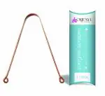 OREAYU Copper Tongue Cleaner For Kids & Adults | Ayurvedic Tongue Scraper For Bad Breath & Oral Care (Pack of 1)