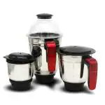 Kimatsu Mixer Grinder Jars Combo Set Silver