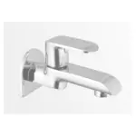 CENTURY Long Nose Bib Cock with Wall Flange | Tap for Bathroom, Kitchen, Home | Water Tap | Basin Tap | Tap Wall Mounted Kitchen and Bathroom Faucet | Silver, Chrome Finish