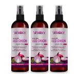 WROXY Onion Hair Oil for Hair Growth and Hair Fall Control - With Black Seed Oil Extracts - 200 ML (PACK OF 3