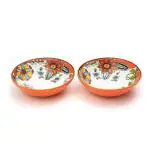 EZ Life Orange Ceramic Bowl Set 1000 ml (Set of 2) Pack of 1