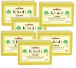 Khadi Herbal Pure Lemon Bath Soap, 125 Gm Each (Pack Of 6)