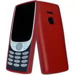 Gizmofreaks Back Cover Case for Nokia 8210 4G DS Model No. : TA-1492 ( Premium Matte TPU ) Red