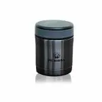 PE BIRDS Dishwasher Safe Black Stainless Steel Sambar Jar 500 ml