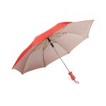 Citizen Umbrella for Men & Women, 2 Fold Auto Open, 8 Aluminium Ribs, UV Coated 190T Fabric, Windproof, Lightweight, Durable with Silver Coating, 21 Inch, Red