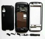 NAFS Black Full Body Housing Back, Body Panel For Nokia C6