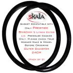 SKALA Gasket Compatible With Prestige Svachh 5 litres Outer Lid (Pack of 2) 240 mm Pressure Cooker