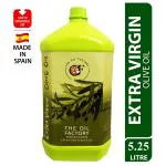 The Oil Factory Extra Virgin Olive Oil, First Cold Pressed,(Imported from Spain) Olive Oil - (5.25 L)