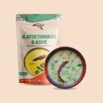 INSTAFOOD-READY TO COOK Kathiyawadi Kadhi | Ready to Eat & Cook Meal | 3-4 Servings | Pack of 1 ( 150g ) | After Cooking Gets 1.15KG to Serve | Zip Lock Packaging | Vegetarian Meal | Just Add Butter Milk and Cook