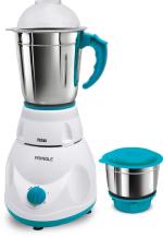 Pringle Zest 550W Mixer Grinder with 2 Leak Proof Stainless Steel Jars| 30 Min Motor Rating| Robust Nylon Coupler | Overload Protection| White