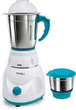 Pringle Zest 550W Mixer Grinder with 2 Leak Proof Stainless Steel Jars| 30 Min Motor Rating| Robust Nylon Coupler | Overload Protection| White