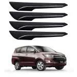 Oshotto (BP-04) Car Black Rubber Bumper Protector/Corner Moulding Compatible with Toyota Innova Crysta -(Set of 4 pcs)