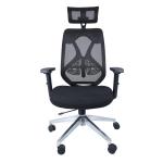 TRENDS FURNISHERS Seat Height Adjustable Office Arm Chair Mesh Office Adjustable Arm Chair (Black, Pre-assembled)