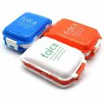 SHG ENTERPRISE Medicine Box Mini Vitamin Pill Tablet Case Organizer Pill Box with 8 Compartments- Moisture Proof, Made of Food Grade Cereal Fiber, BPA free Ideal for Travel, Pocket, Purse, Daily Pill Case