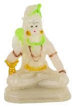 SoilMade Radium Shiv Idol White Colour Size Approx 10 CM