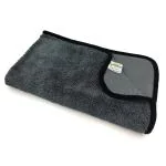 SOFTSPUN Microfiber Cloth for Car - 600 GSM, 50x60cms, 1Pcs, Grey Twisted Loop Super Absorbent Towel - Edgeless Design with Plush Pile and Lint Free Cloth for Drying and Detailing.