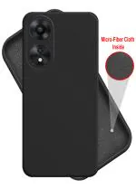 HUPSHY Back Cover for OPPO A78 5G, OPPO A78 (Black, Flexible, Silicon, Pack of: 1)