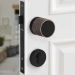 Plantex Heavy Duty Door Lock/Main Door Mortise Lock Handle/Handle Set for Home/Office - Door Accessories- (APS-PT0010- Brass Antique - Black)