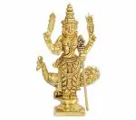 Kartique Home Decor Brass Lord Murugan Kartikeya Idol (5 Inch)