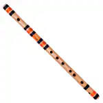 HARIPRASAD Flutes Professional D Natural Medium Right Hand Bansuri Musical Instrument Size 17 inches for Beginners