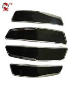 Fiable Black Plastic Car Door Guard Edge Scratch Protector For Kia (Pack of 4)