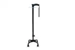 Kds Surgical 4 Leg Black Height Adjustable Walking Stick for Unisex with Support