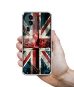 Casotec London Flag wallpaper Design Printed Silicon Soft TPU Back Case Cover for Oppo Reno 10 Pro Plus 5G