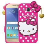 Beingstylish Pink Silicone Hello Kitty Back Cover Case For Samsung Galaxy Core 2