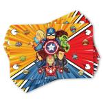 Festiko Superhero Party Table Decorations Birthday Party Placemats Set Of 6 Pcs Childrens Collection Superhero Design Paper Placemats