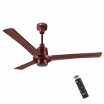 Orient Electric ecotech supreme 1200 mm BLDC energy saving Motor with Remote 3 Blade ceiling fan | Saves up to 50% on electricity bills /BEE 5-star rated, consumes 28W at the highest speed | 3-year warranty by orient | Brown, pack of 1