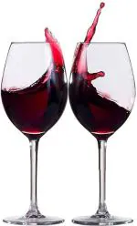 Verphx Clear Glass Wine Glass - 300 Ml (Pack Of 2)